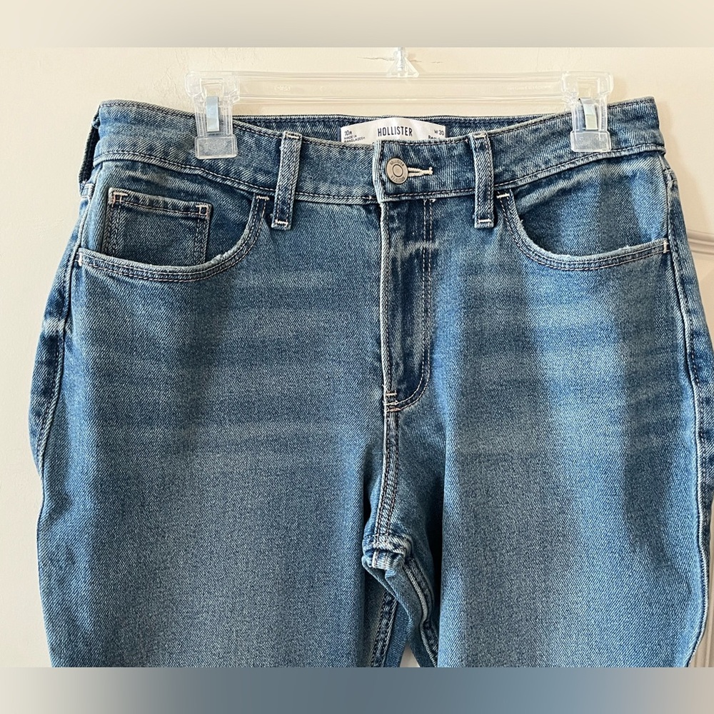 Hollister Curvy High-Rise WideFlare Light Wash Jeans Women’s Size 10 - Picture 5 of 14